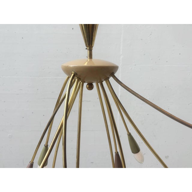 Vintage Sputnik Spider Lamp, 1950s For Sale - Image 5 of 13