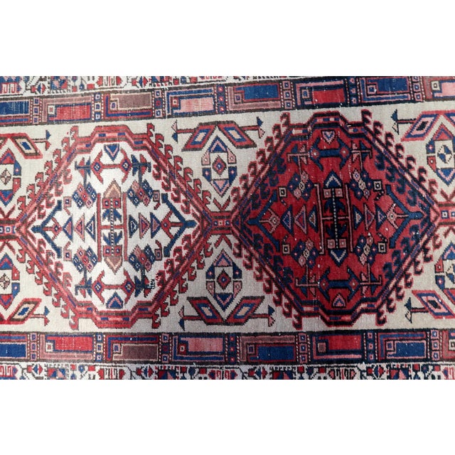 Textile 1920s, Handmade Antique Persian Serab Runner 3.3' X 10.6' For Sale - Image 7 of 11