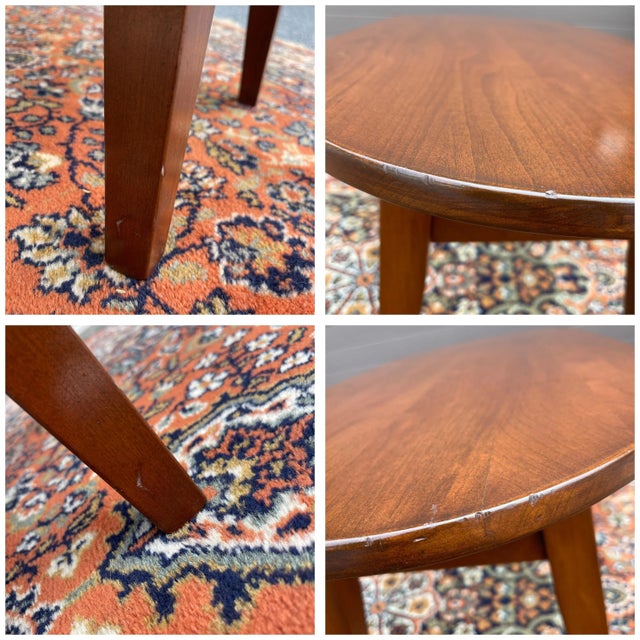 Auburn Vintage American Shaker Solid Cherry Oval Coffee Table For Sale - Image 8 of 8