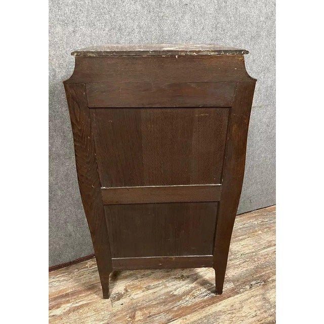 Louis xv marquetry secretary desk – gallant scene – gilt bronze an elegant louis xv style secretary desk crafted from...