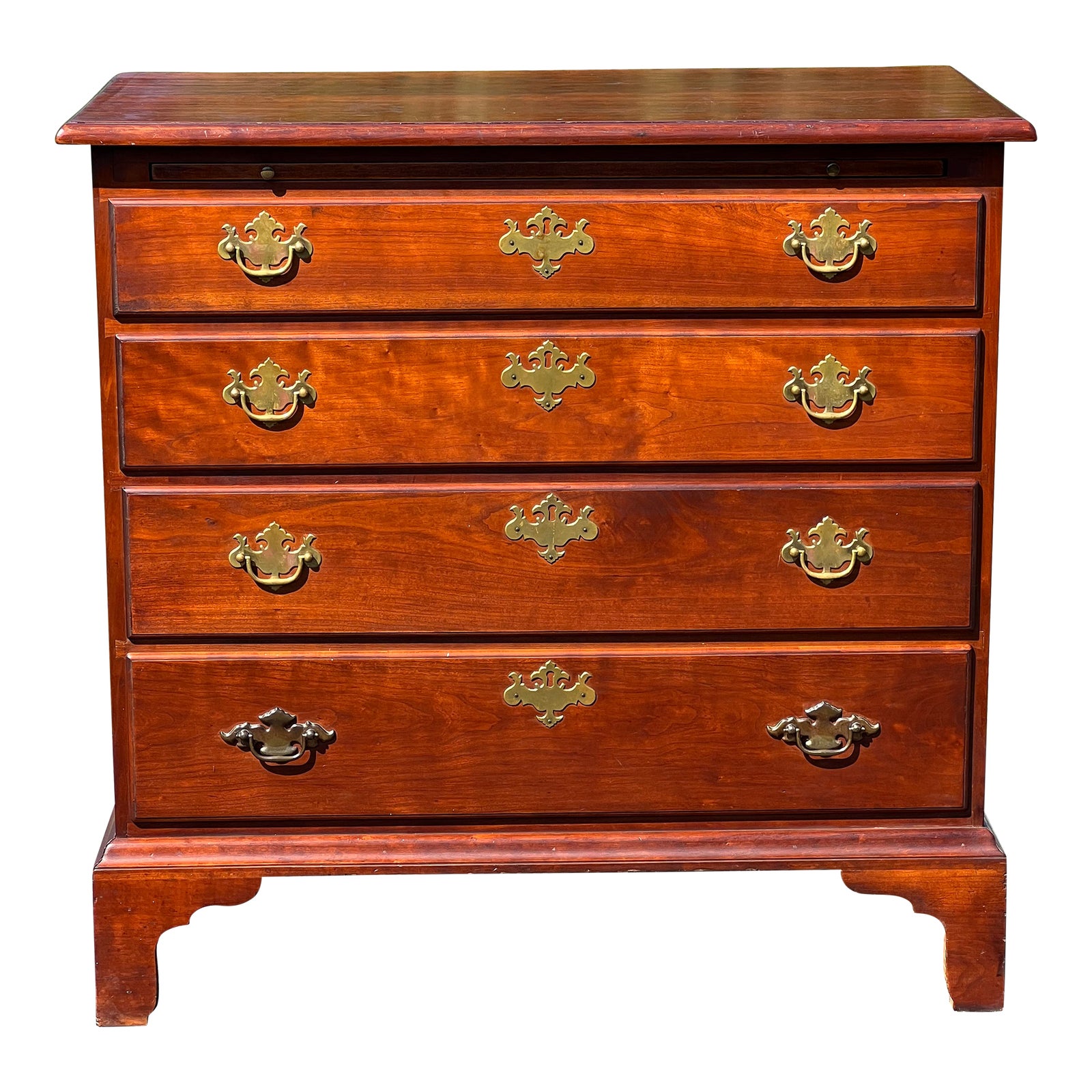 1960s Vintage Benchmade Cherry Chippendale Bachelor’s Chest With ...