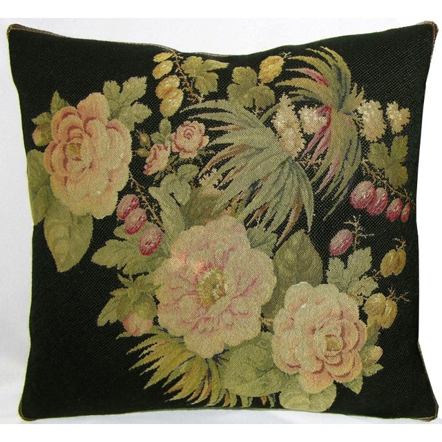 Circa 1880 Antique French Needlepoint Pillow For Sale - Image 9 of 9