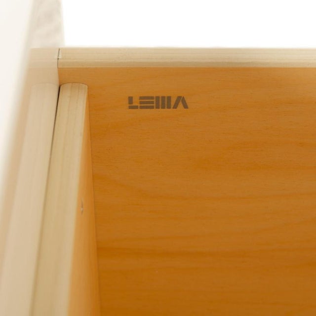 Wood Lema Wooden Sideboard in White and Brown For Sale - Image 7 of 11