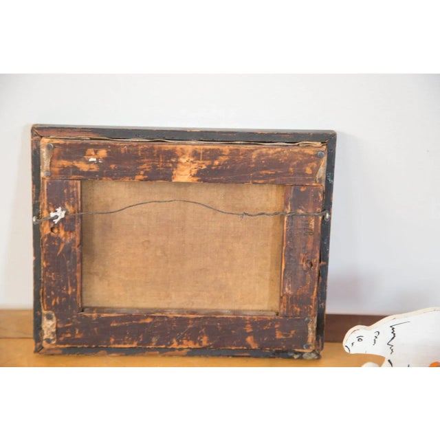 Folk Art Landscape Oil Painting For Sale - Image 9 of 9