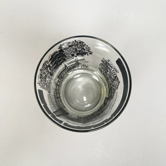 1970s Swanky Mid-Century Modern Barware Gilded San Francisco Souvenir Glasses - a Pair For Sale In New York - Image 6 of 13