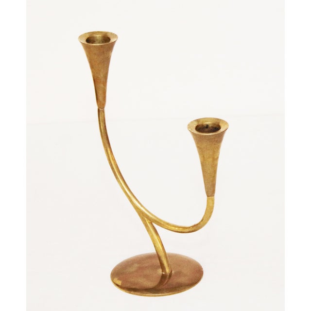 Rohac Candlestick Rohac Two-Light Candlestick. Design by Richard Rohac (1906–1956). Brass with a light patina, polished...