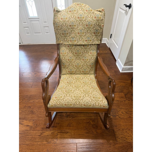 Green Mid Century Gooseneck Rocker For Sale - Image 8 of 12