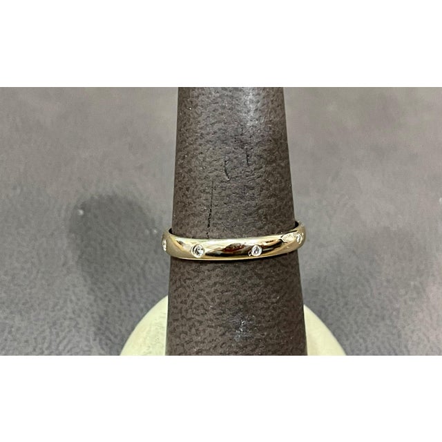 6 Flush Set Bezel Diamond Eternity Wedding Band in 14 Karat Yellow Gold For Sale In New York - Image 6 of 18