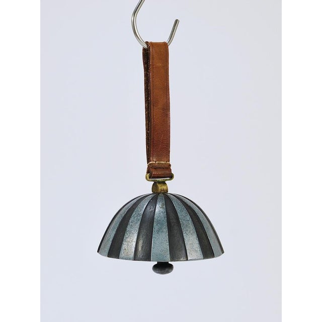 Brown Vintage Zebra Dinner Bell by Carl Auböck, 1950s For Sale - Image 8 of 17