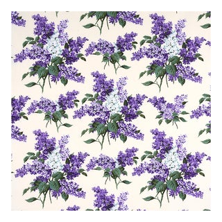 Schumacher x Johnson Hartig Proust's Lilacs Fabric in Purple For Sale