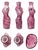 Murano Vintage Pink Murano-Style Art Glass Female Torso Vase For Sale - Image 4 of 6