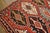 1900s Red Geometric Antique Caucasian Kilim Rug 6'0" X 11'8" Knotted Wool Carpet For Sale - Image 9 of 12