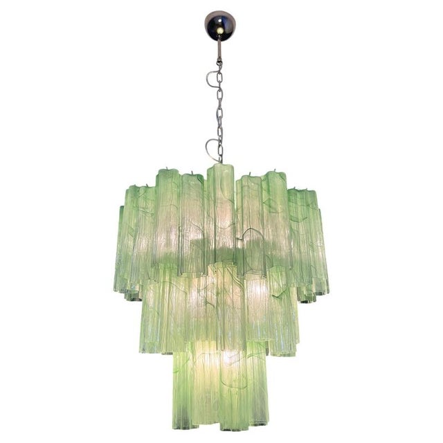Italian Chandeliers in Murano Glass, 1990, Set of 2 For Sale - Image 10 of 18
