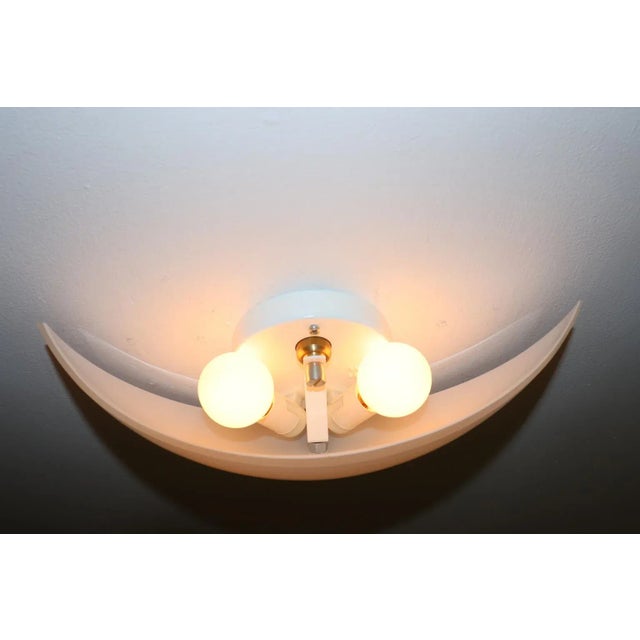 Glass Angelo Masion Modern Murano Wall Lamp White Glass For Sale - Image 7 of 8
