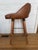 Egg Designs Savannah Bronzed Steel and Leather Barstools by Ngala Trading For Sale - Image 4 of 15