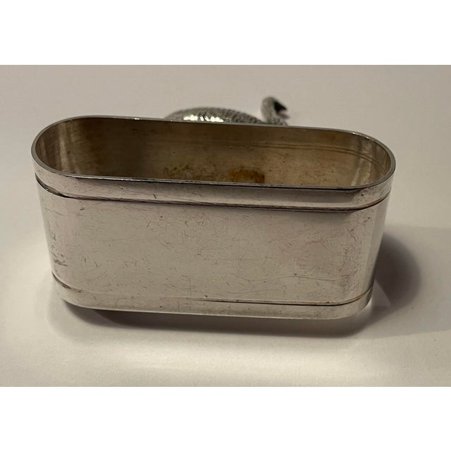 1934 Ostrich Silverplate Napkin Ring For Sale - Image 6 of 7