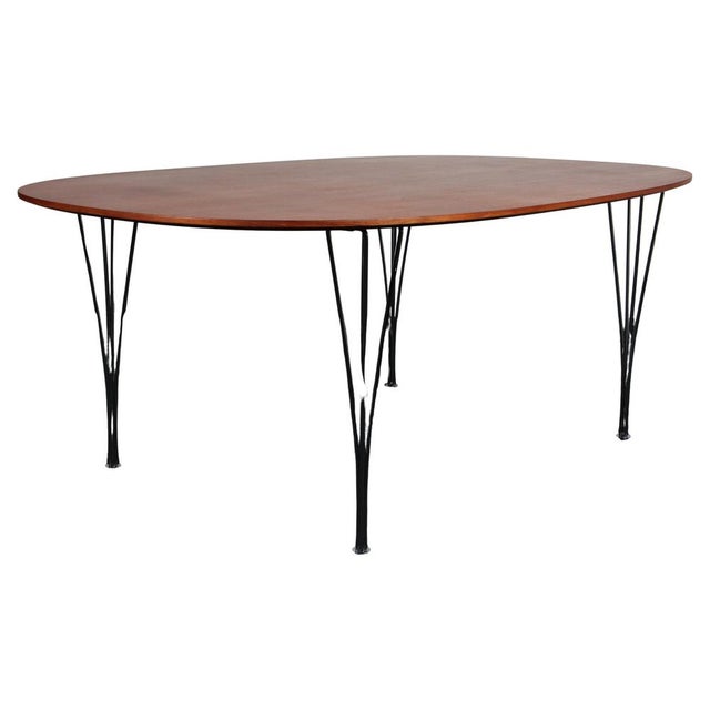 Teak Dining Table from Piet Hein & Bruno Mathsson, 1960s For Sale - Image 8 of 8