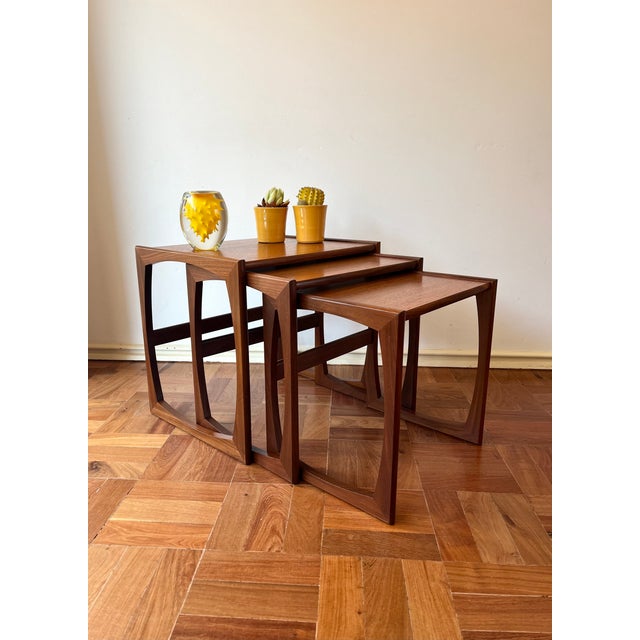 Teak Nesting Tables from G-Plan, 1960s, Set of 3 For Sale - Image 5 of 17
