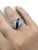 Tiffany and Co. Vintage Tiffany & Co., Sapphire and Diamond Ring Platinum, Size 6 For Sale - Image 4 of 5