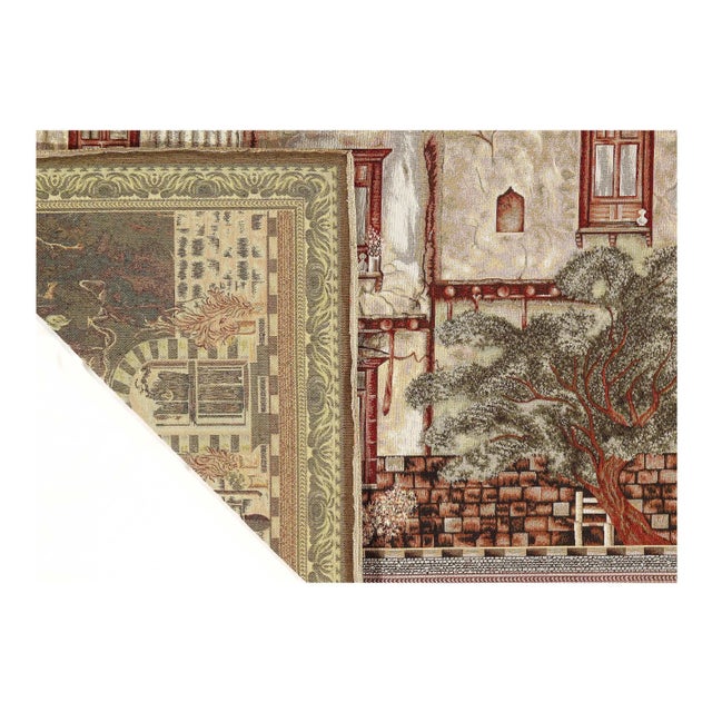 Modern Flemish Wall Tapestry 2'4'' X 3'9'' For Sale - Image 3 of 4