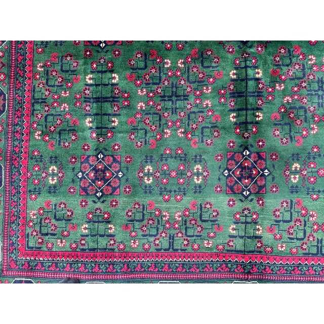 Green Green Khal Mohammadi Hand-Knotted Wool Rug - 6'5" X 10' For Sale - Image 8 of 13