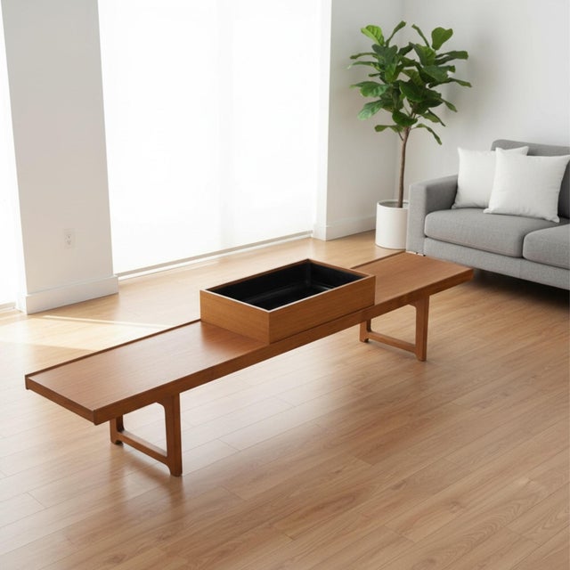 1960s Bruksbo Norwegian Korbo Teak Planter Bench or Coffee Table, Attributed to Torbjørn Afdal For Sale - Image 5 of 18