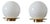 Italian Ball Table Lamps, Set of 2 For Sale - Image 6 of 6