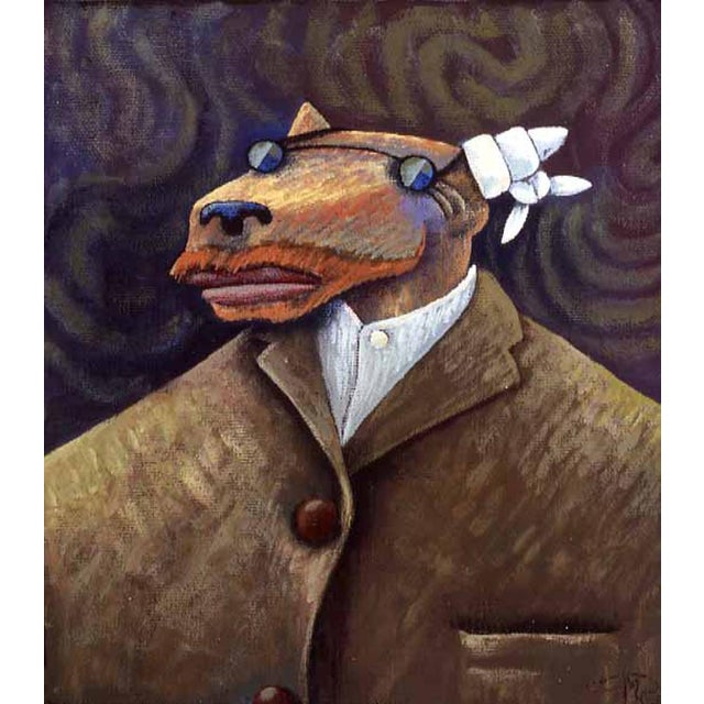 2000 - 2009 Markus Pierson "Art History Coyote Portraits of Degas and Van Gogh" 2 Serigraphs For Sale - Image 5 of 6