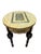 White Handmade Shell Inlay End Table – Egyptian Wood & Copper For Sale - Image 8 of 12