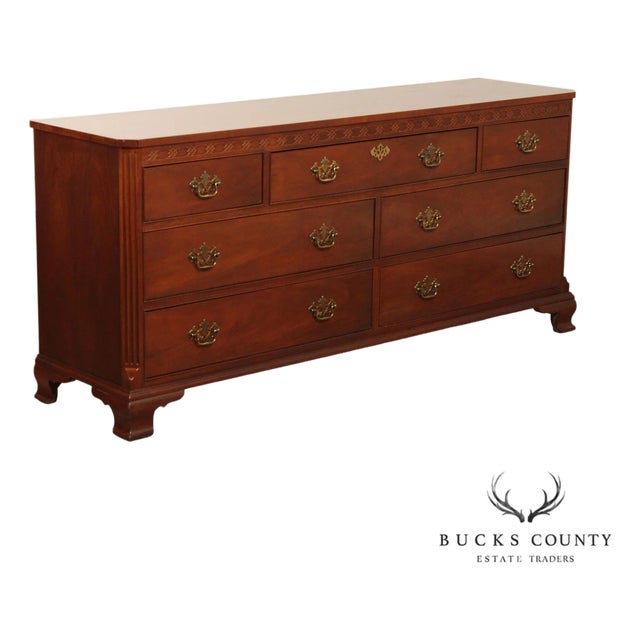 Baker Furniture Chippendale Style Mahogany Dresser For Sale