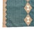 Handmade New Zealand Wool Dhurrie Runner, Turquoise Blue, Cream and Beige Diamond Runner Rug - 3'x10' For Sale - Image 14 of 14