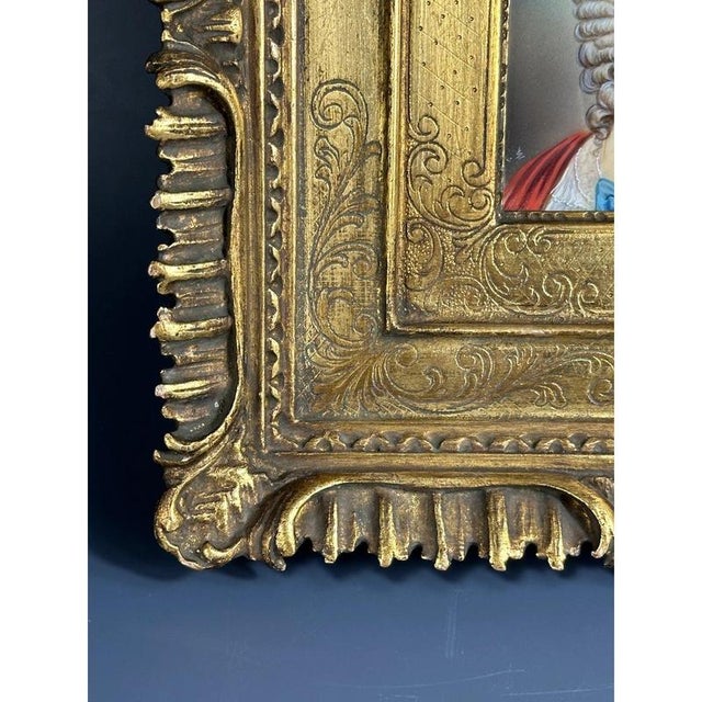 Unknown, Miniature Portrait of a Lady, Paiting on Photographic Paper, Framed For Sale - Image 3 of 8