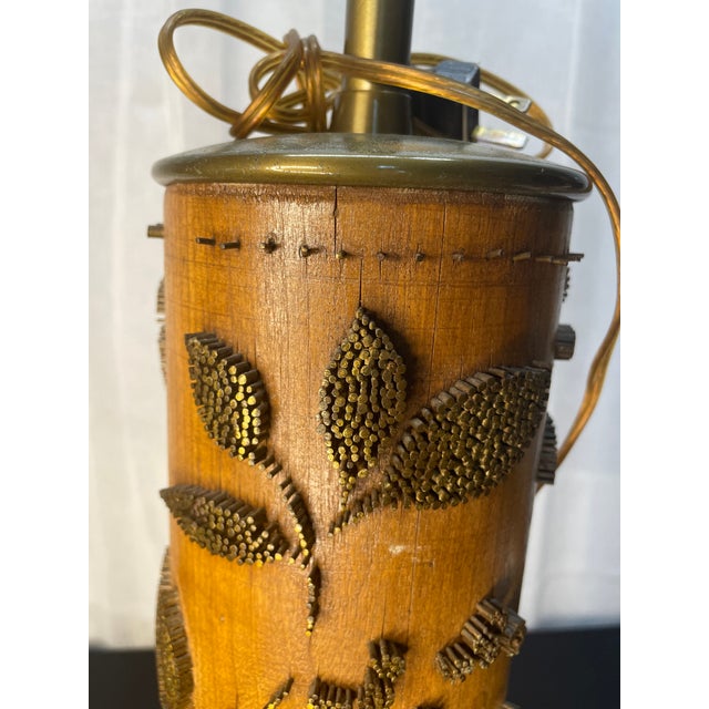 Late 20th Century Wallpaper Printing Roller Lamp For Sale - Image 4 of 5