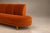 Burnt Orange Brazilian Modern Sculptural Curved Sofa in Burnt Sienna Mohair Velvet, Brazil, 1950s For Sale - Image 8 of 18