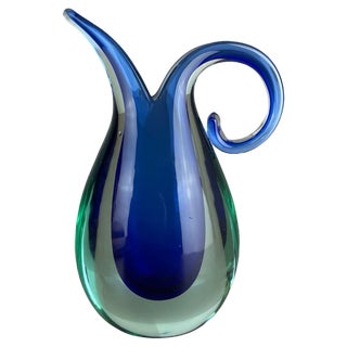 Large Murano Glass Sommerso Vase from Flavio Poli, Italy, 1970s For Sale