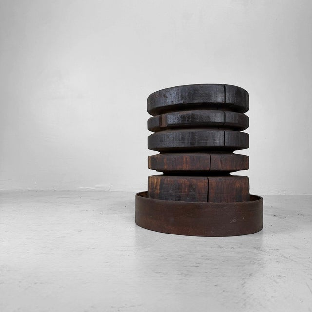 Japanese Industrial Wooden Object, 1930s-1950s For Sale - Image 4 of 10