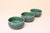 Set of Three Vintage Matte Teal Glaze Studio Ceramic Bowls by Deanna Nichols For Sale - Image 10 of 18