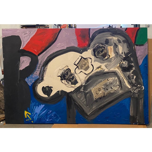 1990s Sheila Elias, Oil Painting Photo Collage Assemblage Feminist Pop Art Miami Artist Sheila Elias, 1992 For Sale - Image 5 of 13