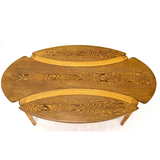 Vladimir Kagan Studio Made Sculptural Legs Oval Shape Dining Table on Tapered Legs For Sale - Image 4 of 13