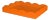 Addison Ross - Orange Small Lacquered Scalloped Tray For Sale