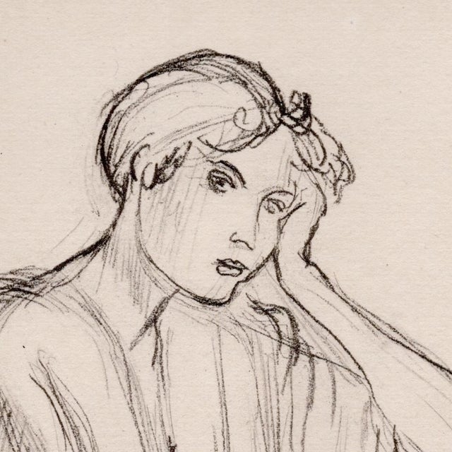 1920s Matisse, Sitting Girl, Original Lithograph, 1920 For Sale - Image 5 of 10