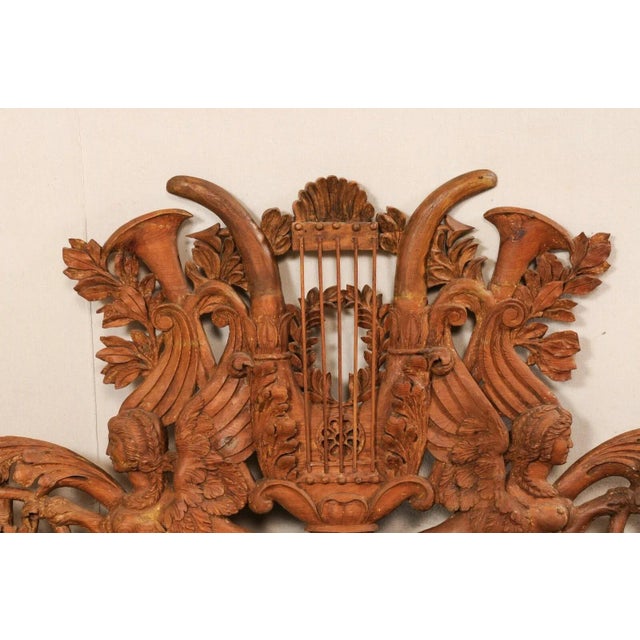 Brown Early 19th Century Italian Sphinx Carved Plaque For Sale - Image 8 of 10