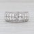 Silver 1.82ctw Diamond Ring 10k White Gold Size 7 Wedding Anniversary Band, Size 7 For Sale - Image 8 of 8