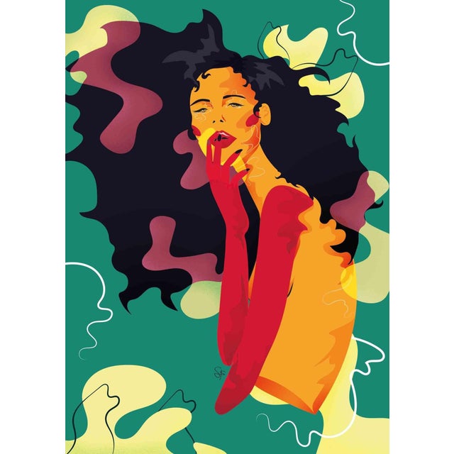 llustration on paper (giclée print) realized by the Italian artist Sara Franzese in 2022. Edition of 5. Hand-signed and...