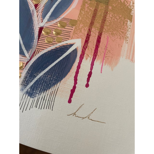 Abstract Abstract One-of-a-Kind Botanical Painting For Sale - Image 3 of 4