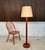 Metal Danish Floor Lamp with Wild Silk Lampshade, 1960s For Sale - Image 7 of 18