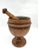 Early 19thC Tiger Oak and Copper Lined Jumbo Footed Primitive Industrial Apothecary Mortar and Pestle or Planter For Sale In New York - Image 6 of 12