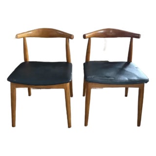 Hans Wegner Elbow Chairs For Sale