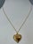 Vintage 14 Kt Y Gold Heart Happy Birthday Pendant + Emerald + Sapphire + Chain For Sale - Image 18 of 18
