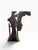Vintage Mid-Century Metal Brass Seated Violinist Sculpture For Sale - Image 11 of 12